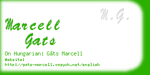 marcell gats business card